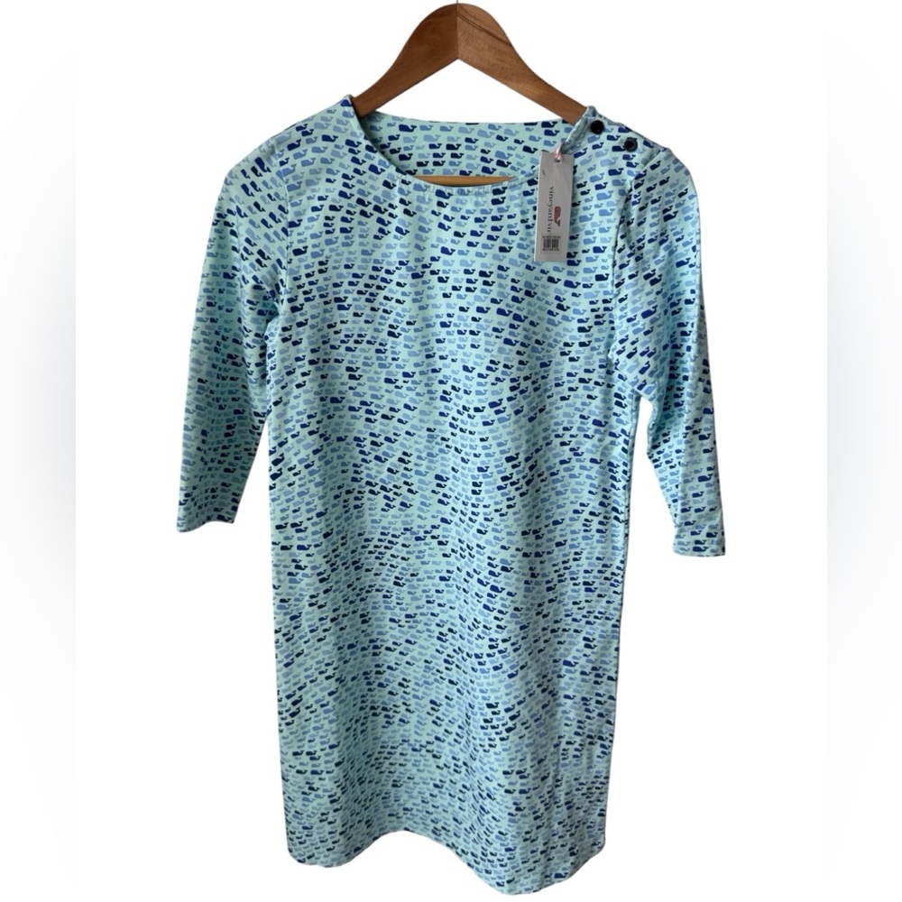 Vineyard Vines Crystal Blue Whale Dress